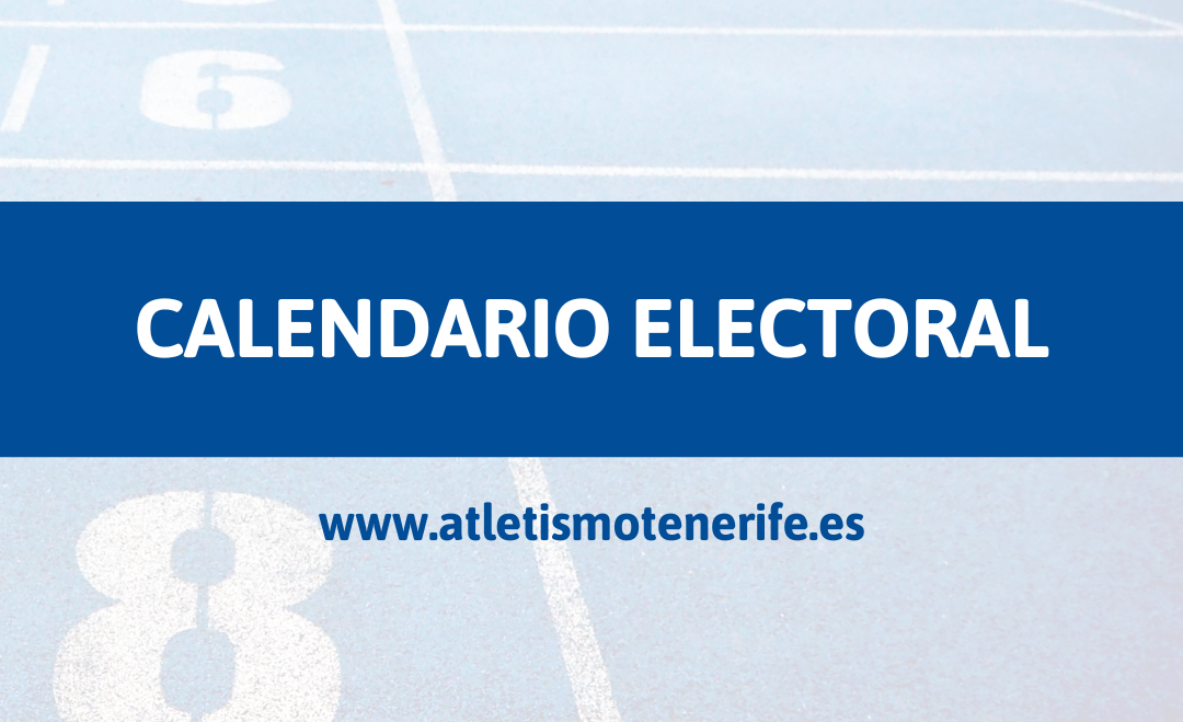 CALENDARIO ELECTORAL