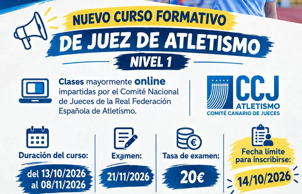 CURSO JUEZ ATLETISMO NIVEL 1