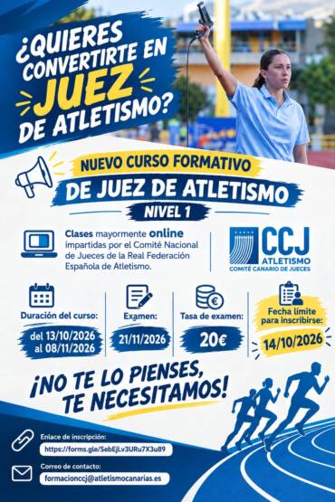 CURSO JUEZ ATLETISMO NIVEL 1